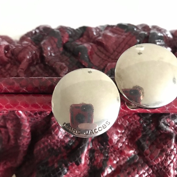 Marc Jacobs STAM Bag Python Bordeaux Studded wTags - Picture 10 of 17